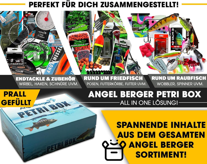 Angel-Berger Petri Box Angelbox Promo Box Geschenk Angelzubehör Angelsets