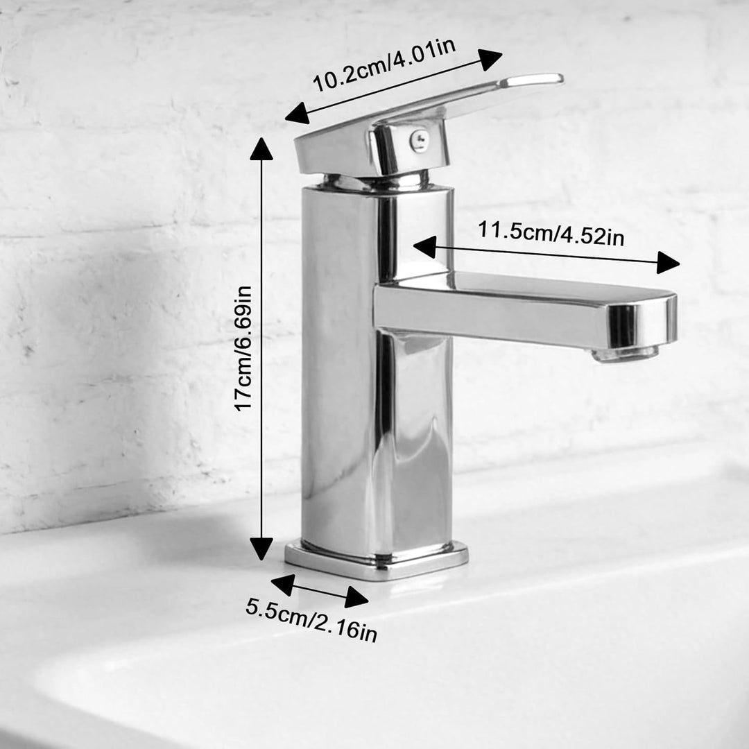 Wasserhahn Bad Waschtischarmatur Armatur Schwarz Waschtischmischer Warm und Kaltwasserhahn Einhebelm