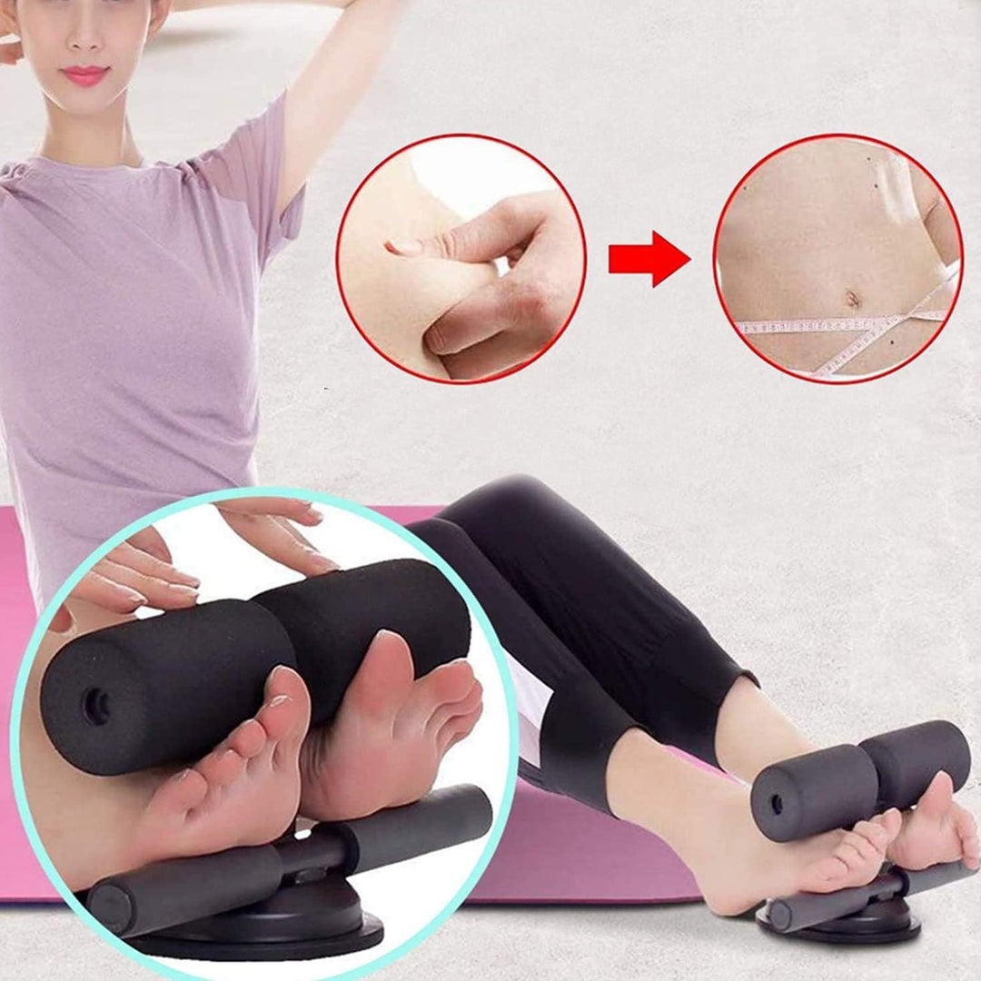 Sit Up Bar Aspiration Floor Exercise Stand,Appareil d'assistant assis, Support de Cheville rembourré