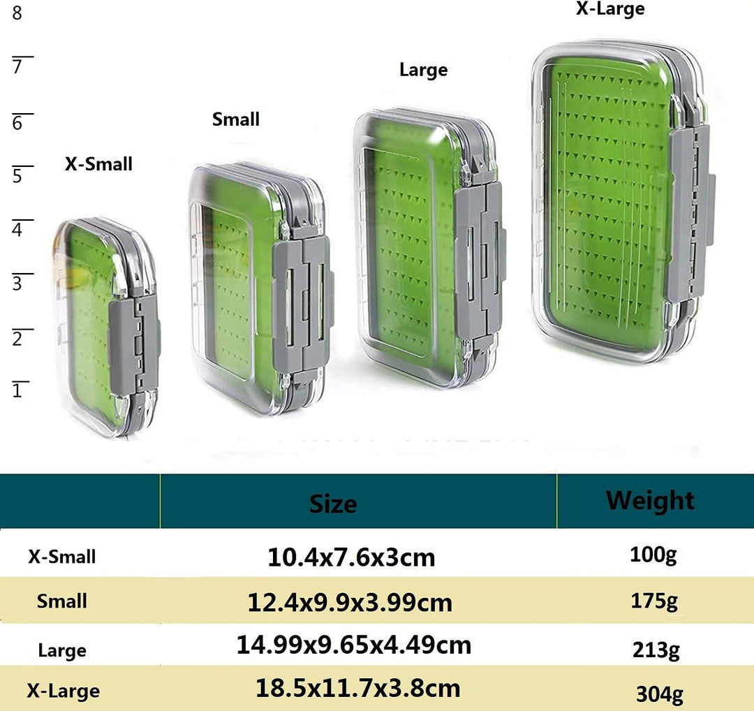 sprinton Maximumcatch Fliegenfischen Box Doppelseite wasserdichte Fliegenbox Easy-Griff-Schaum Flieg