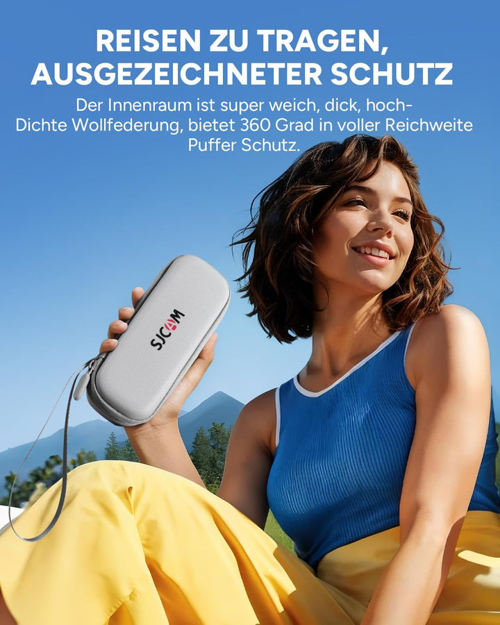 SJCAM C400 Vlogging Camera 4K Videokamera,256GB,7 Stunden Akku und 6 Achsen Bildstabilisierung,Vlog