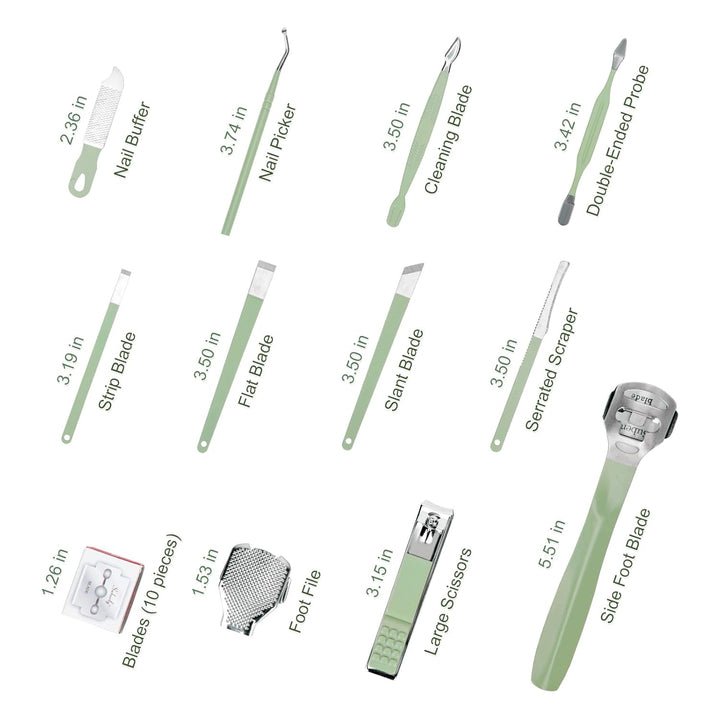 Madenia Nagelknipser Set Professionelle: 35 in 1 Tragbaren Maniküre Pediküre Set für Zuhause & Reise