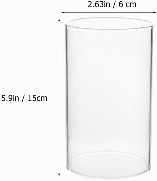 BESPORTBLE 8 Stücke Windlicht Glaszylinder Teelichtgläser Windlichtgläser Ersatz Zylinder Ohne Boden