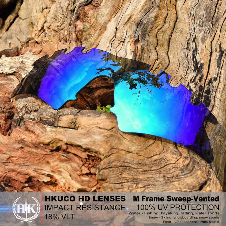 HKUCO Plus Mens Replacement Lenses for Oakley M Frame Sweep Vented - 2 Pair