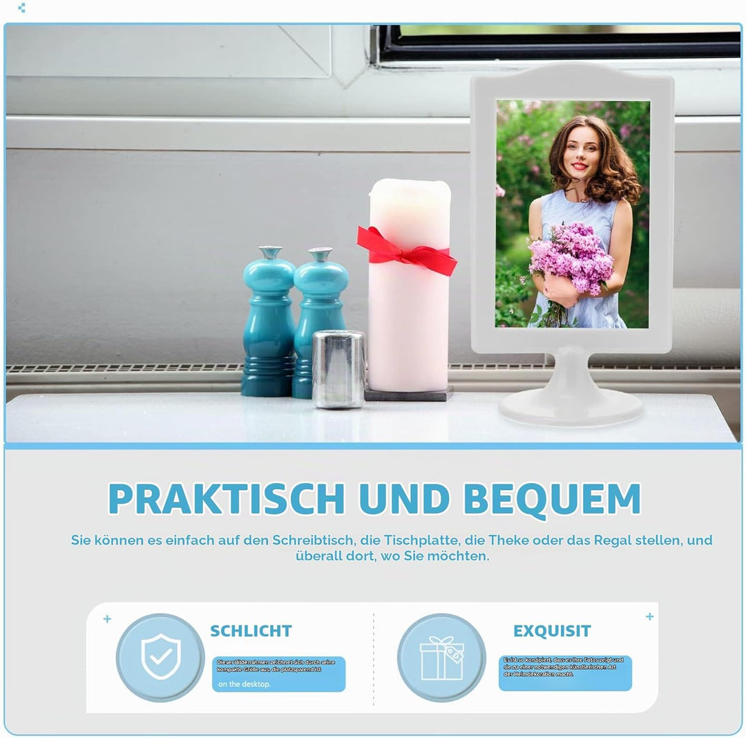 DOITOOL 8 Stück Doppelseitiger Bilderrahmen Doppelseitiger Bilderrahmen Doppelseitiger Bilderrahmen