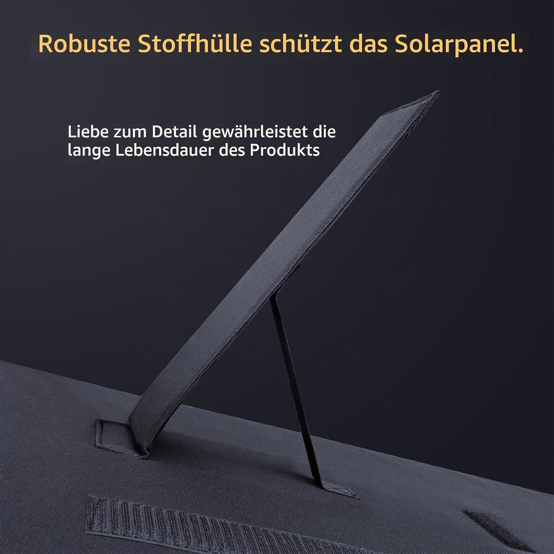200W Falttragbares Solarmodul - 22,5% Umwandlungseffizienz, IP64 Wasserdicht Tragbares Ladegerät Sol