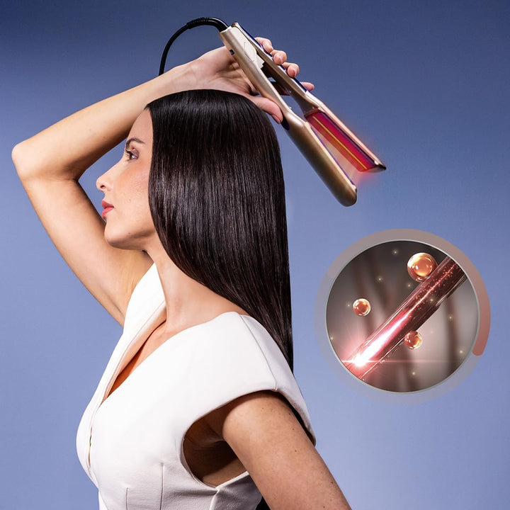Cecotec Breites Glätteisen mit Kabel Lisse I-Twerk Max, 160-230 °C, Lisse i-Twerk Max