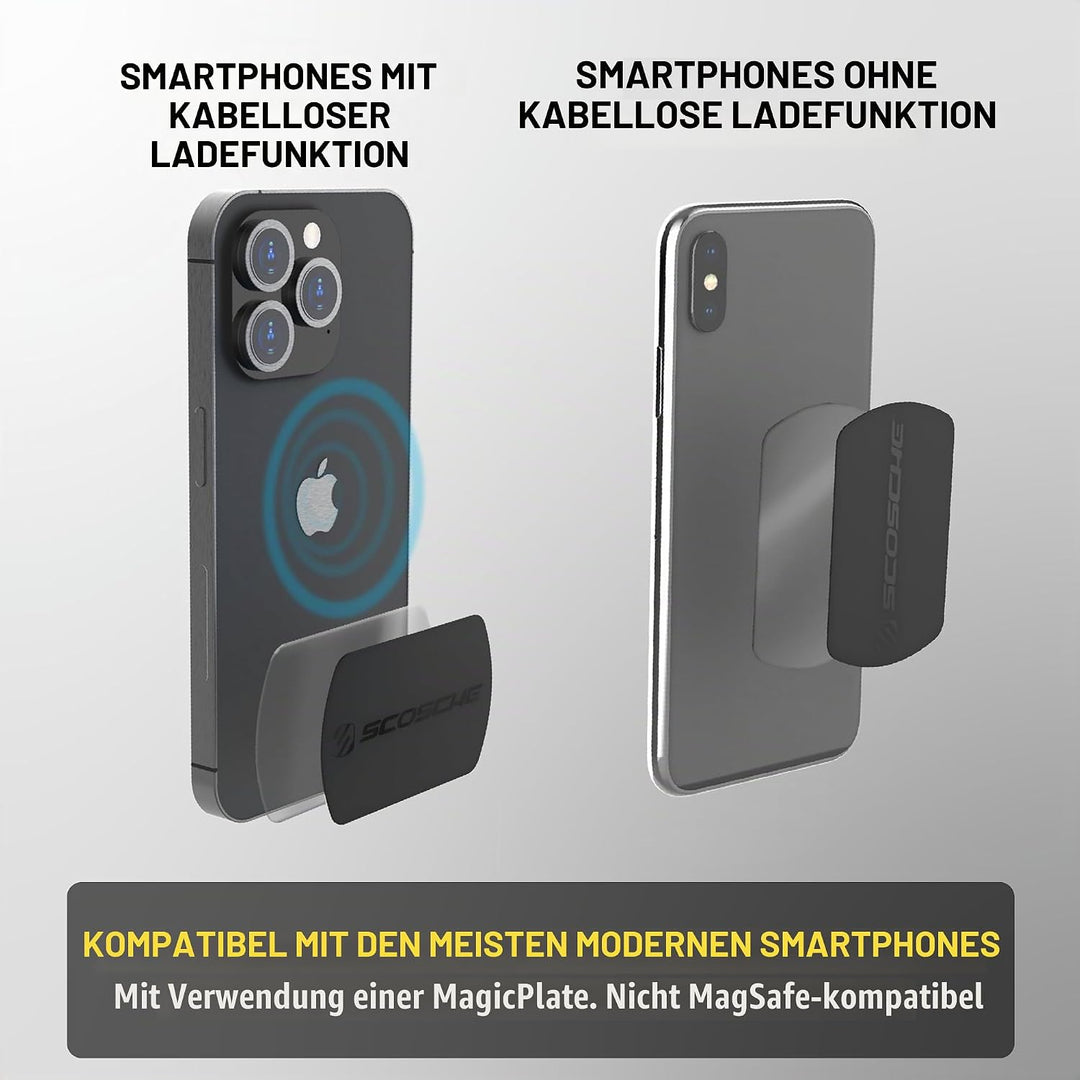 Scosche MPDB MagicMount Pro Universal Magnethalterung für Mobile Geräte in frustfreier Verpackung, S