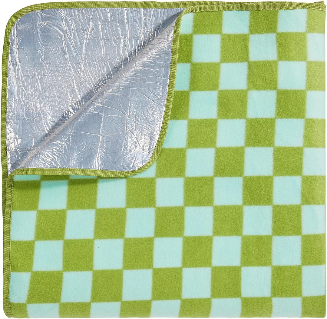 BUTLERS Picknickdecke Outdoor 200x200 cm - GET Together - waschbare Campingdecke XXL mit Klettversch
