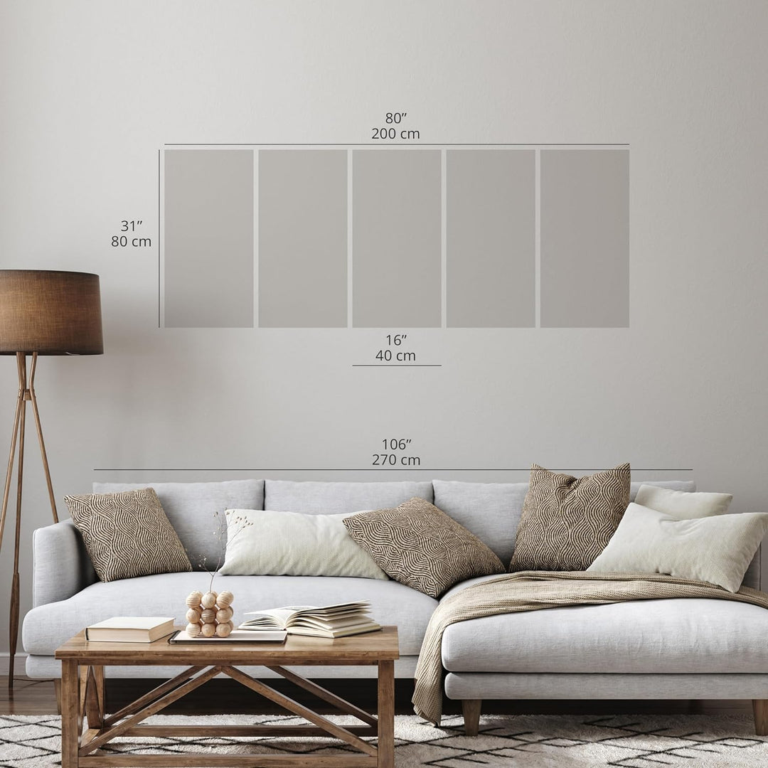 murando - Bilder Arbeitstiere 200x80 cm Vlies Leinwandbild 5 tlg Kunstdruck modern Wandbilder XXL Wa