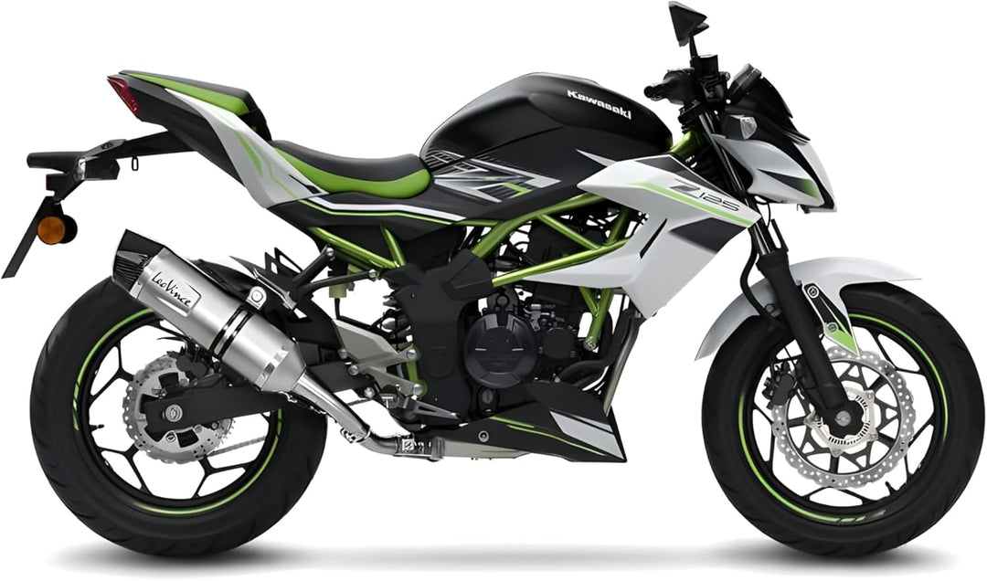 Endschalldämpfer/Auspuffanlage LeoVince SLIP-ON SBK LV ONE EVO, Edelstahl, Carbon Kappe, mit Zulassu