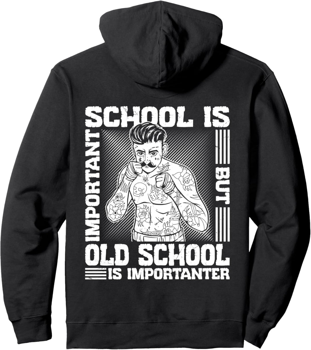 Bare Knuckle Boxing Outfit Old School MMA Fighter Boxer Pullover Hoodie
