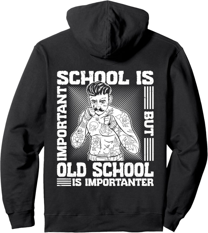 Bare Knuckle Boxing Outfit Old School MMA Fighter Boxer Pullover Hoodie