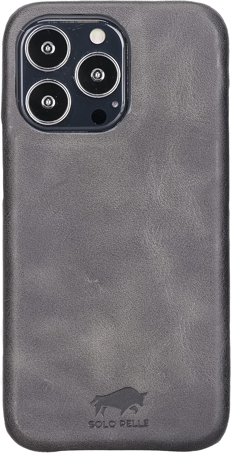 Solo Pelle Lederhülle für das iPhone 13 Pro Max in 6.7 Zoll Princeton Case Leder Hülle Ledertasche B