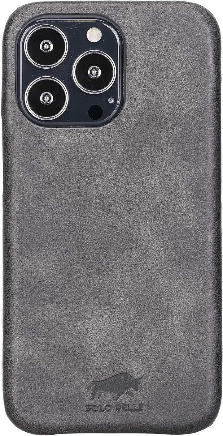 Solo Pelle Lederhülle für das iPhone 13 Pro Max in 6.7 Zoll Princeton Case Leder Hülle Ledertasche B