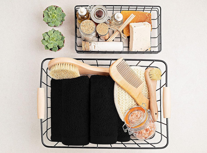 Utopia Towels - 24 Stück Seiftücher, 30x30 cm mit Aufhängeschlaufen, saugfähige Waschlappen zum Abwi