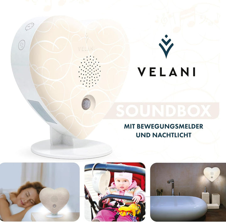 Zwitscher Naturgeräusche Box mit Bewegungsmelder - 18 brillante Klänge, Timer 2–120 Min. für Entspan