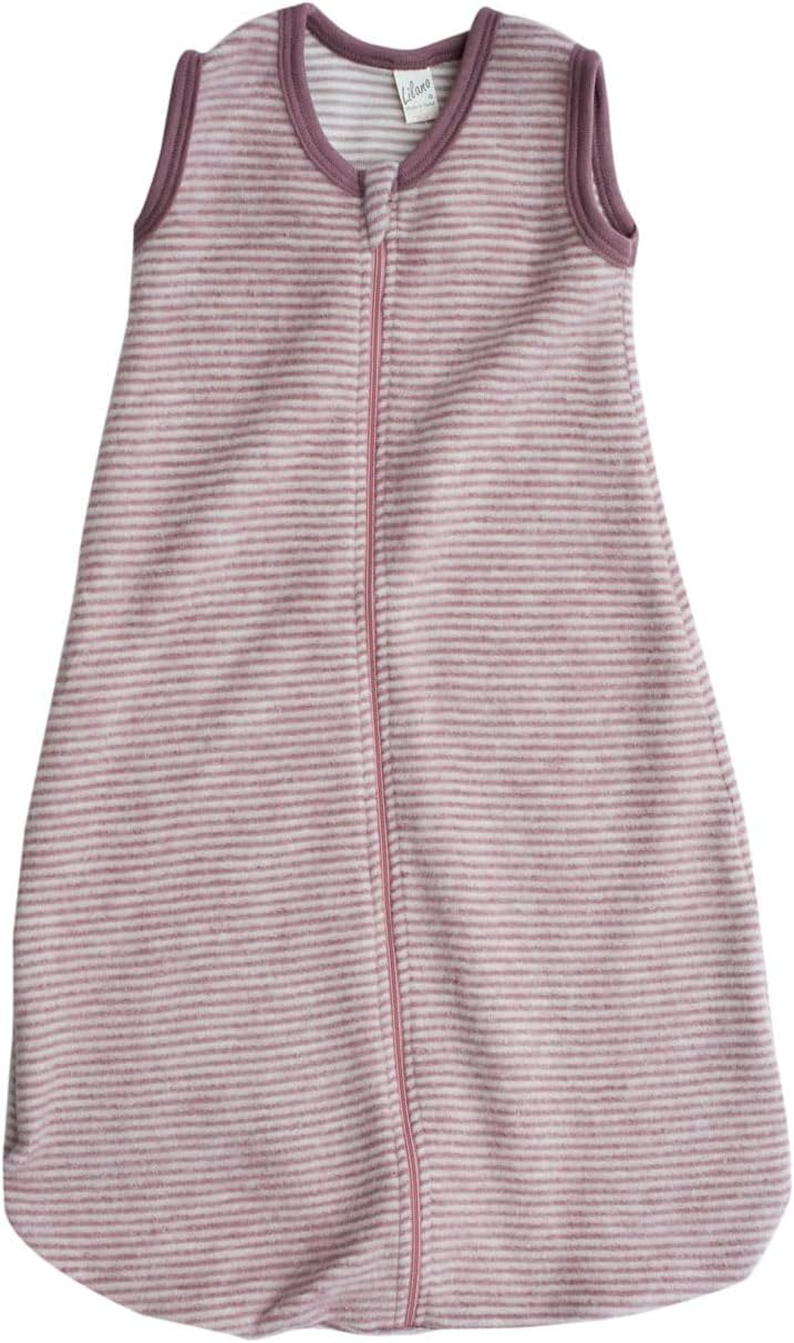Lilano, Baby Fleece Schlafsack Ohne Arm, 100% Merinowolle 70 Mauve Natur, 70 Mauve Natur