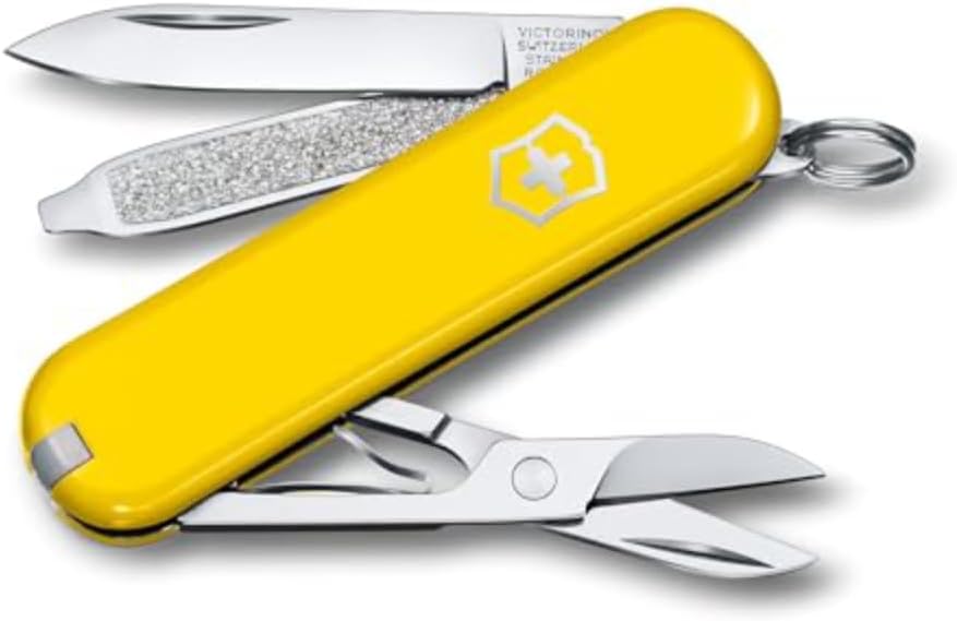 Victorinox Schweizer Taschenmesser, Klein, Classic SD, Multitool, Swiss Army Knife, Geschenk, 7 Funk