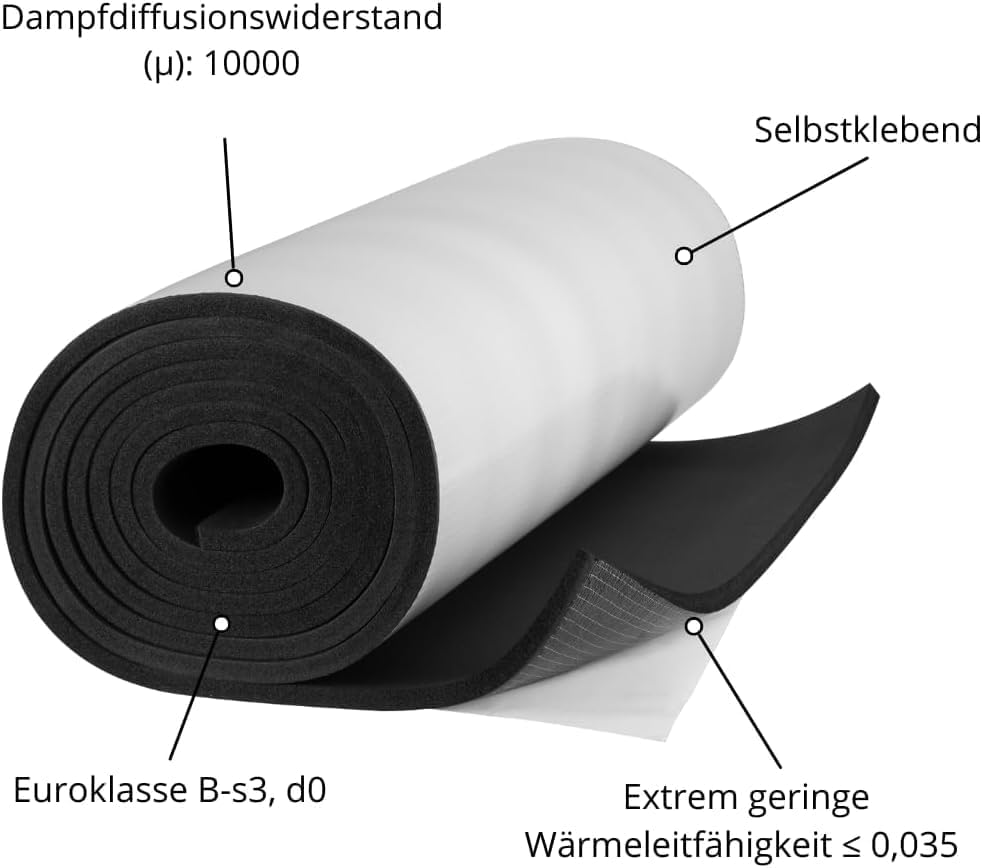 Armacell Armaflex ACE PLUS Dämmmatte 25 mm 1 x 1 m selbstklebend | Selbstklebend für eine schnelle,
