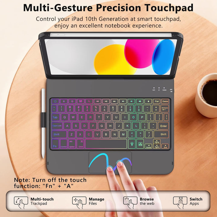 Tastatur Hülle für iPad A16 Hülle mit Tastatur iPad Hülle mit Tastatur 11 Hülle mit Tastatur für 10