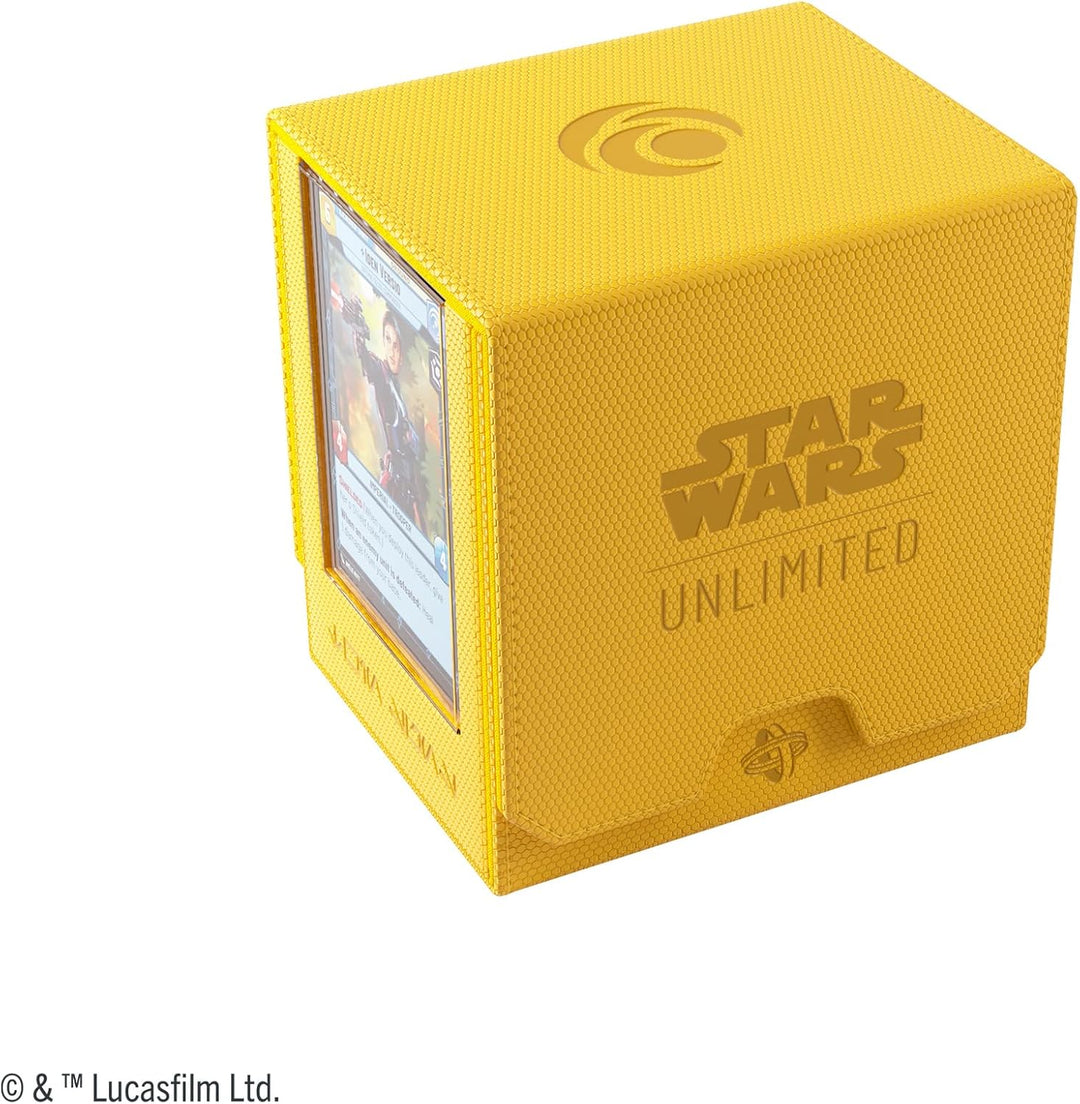 Gamegenic, Star Wars: Unlimited Twin Suns Deck Pod – Yellow Yellow 4.69 x 4.53 x 4.92 inches, Yellow