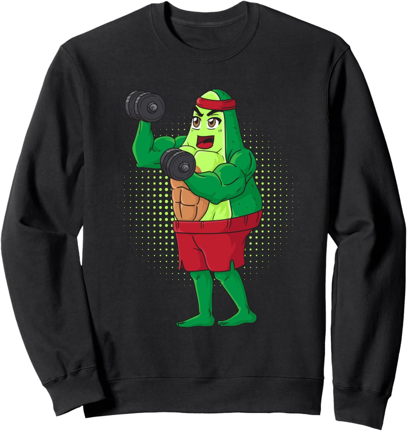 Avocado Bodybuilding Fitness Vegan Bodybuilder Sweatshirt