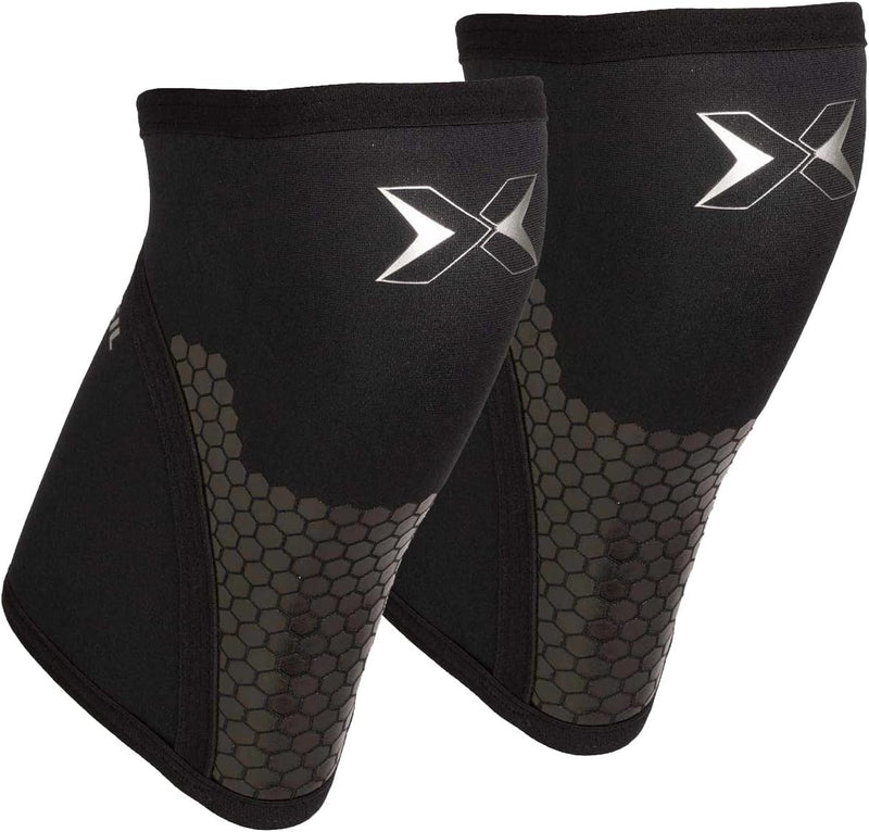 PICSIL Crosstraining Hex Tech Neopren Kniebandage 5/7 mm 2 Knieschützer für Powerlifting und Gewicht