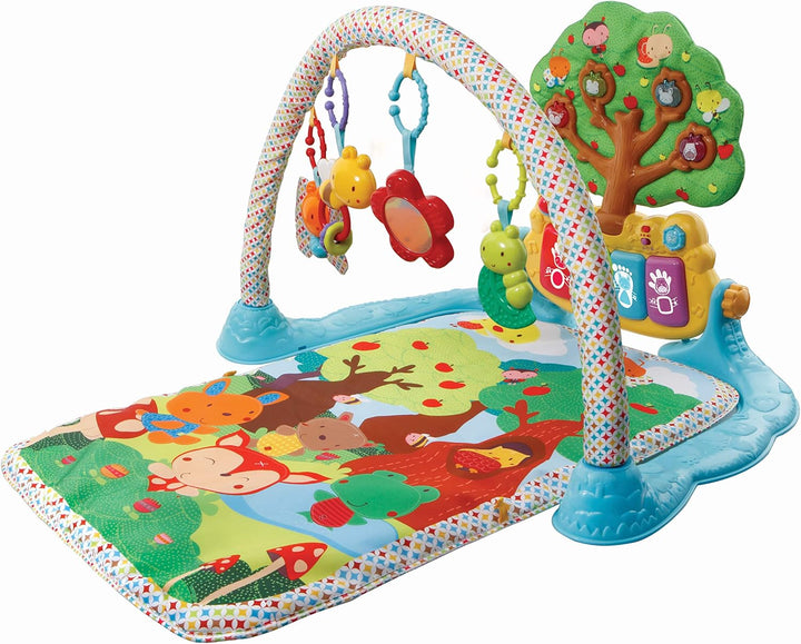 VTech Baby Musik-Spieldecke – Babydecke mit Spielbogen – Mit 4 abnehmbaren Spielelementen, bunten Kl