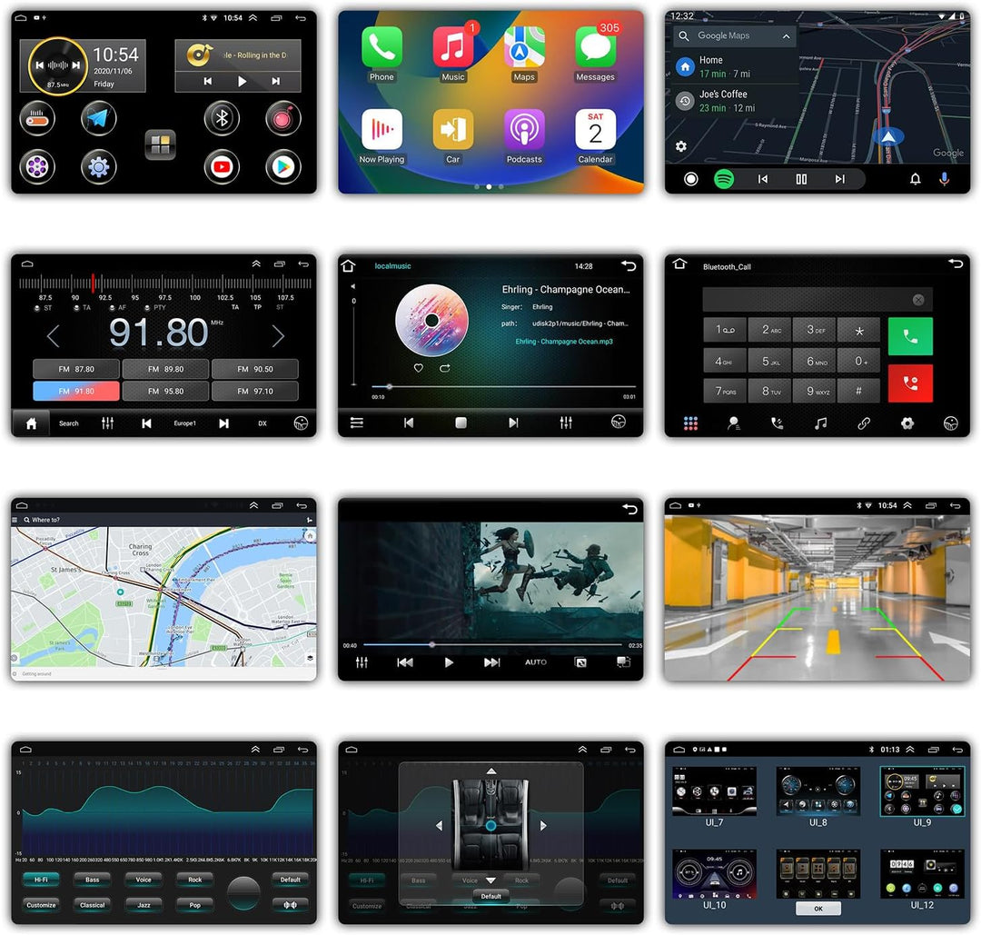ANKEWAY Neu 7 Zoll [2G+32G] Android Autoradio 2 DIN mit CarPlay+Android Auto+WiFi+Bluetooth+RDS/FM+G