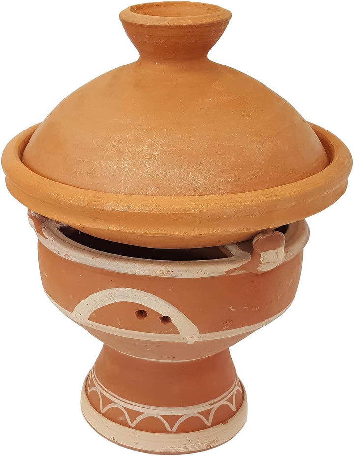 Casa Moro Marokkanische Holzkohle Stövchen Majmar Ø 30 x Höhe 25cm für Tajines Böden Ø 24-27cm | Kun