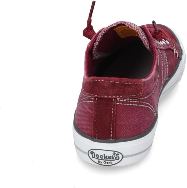 Dockers by Gerli Herren Low-Top Sneaker, Männer Halbschuhe 45 EU Dunkelrot 720, 45 EU Dunkelrot 720