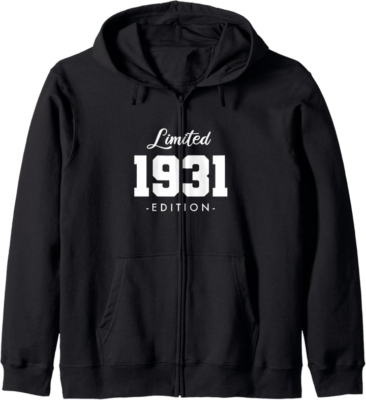 93 Jahre Jahrgang 1931 Limited Edition 93. Geburtstag Kapuzenjacke