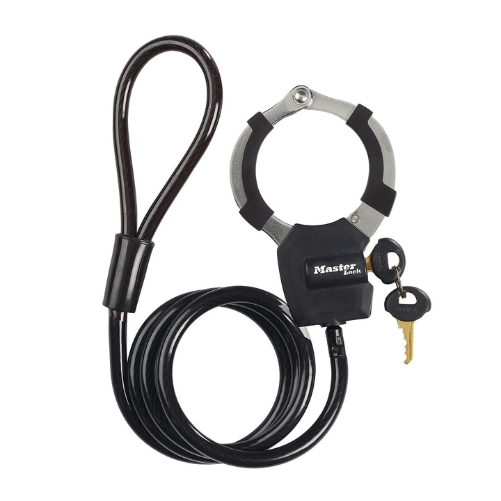 Master Lock Kabelschloss mit Schlüssel, 1 m, Ideal für Scooter Roller, Fahrrad, Kinderwagen, Sportau