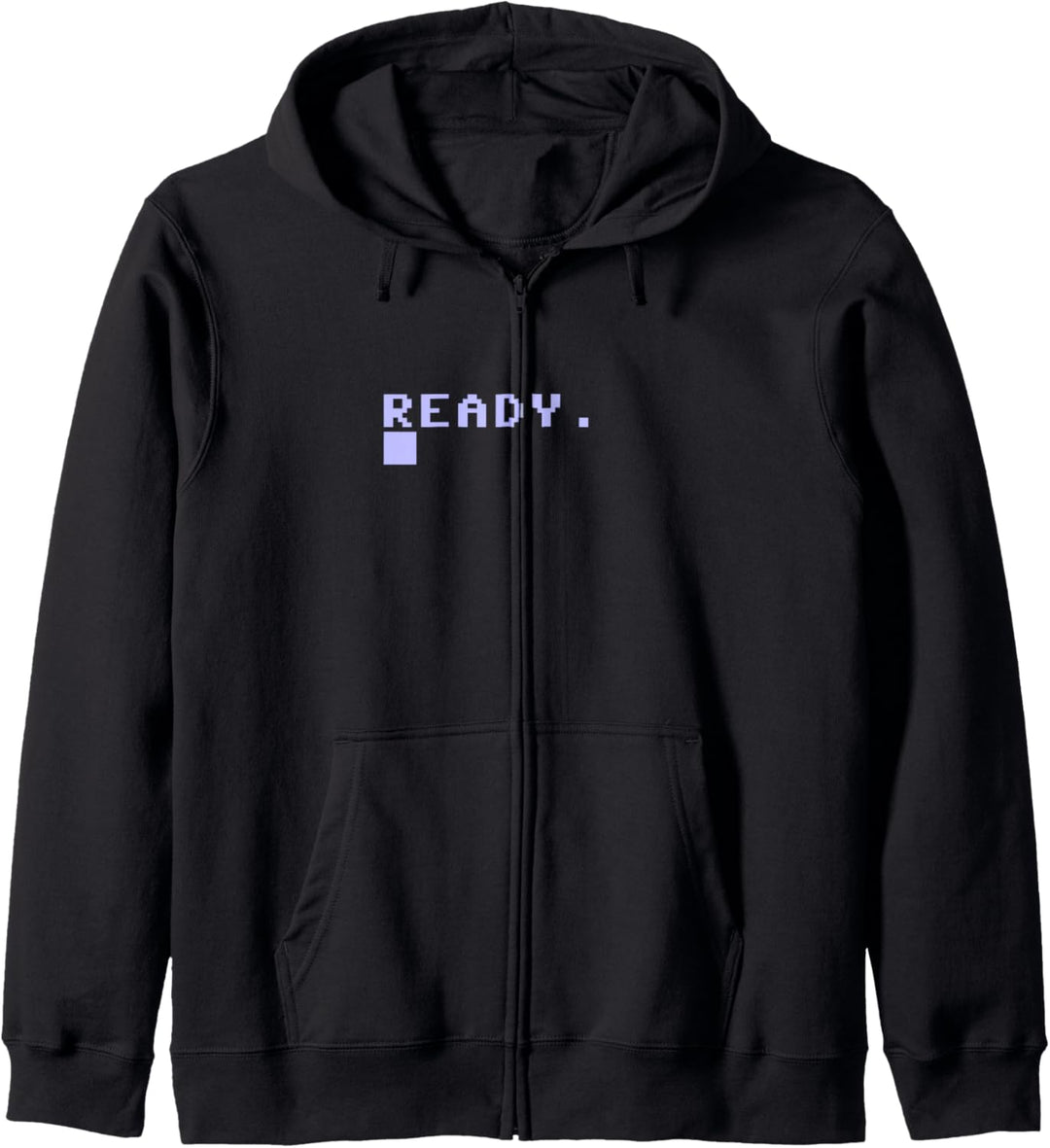 Ready C64 Heimcomputer 80er Retro Gamer Erinnerung Geschenk Kapuzenjacke
