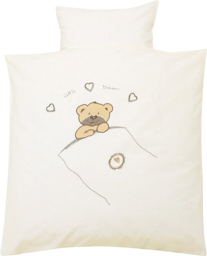 Alvi 401155626 Bettwäsche Applikation little bear beige 80x80cm 2016/2017