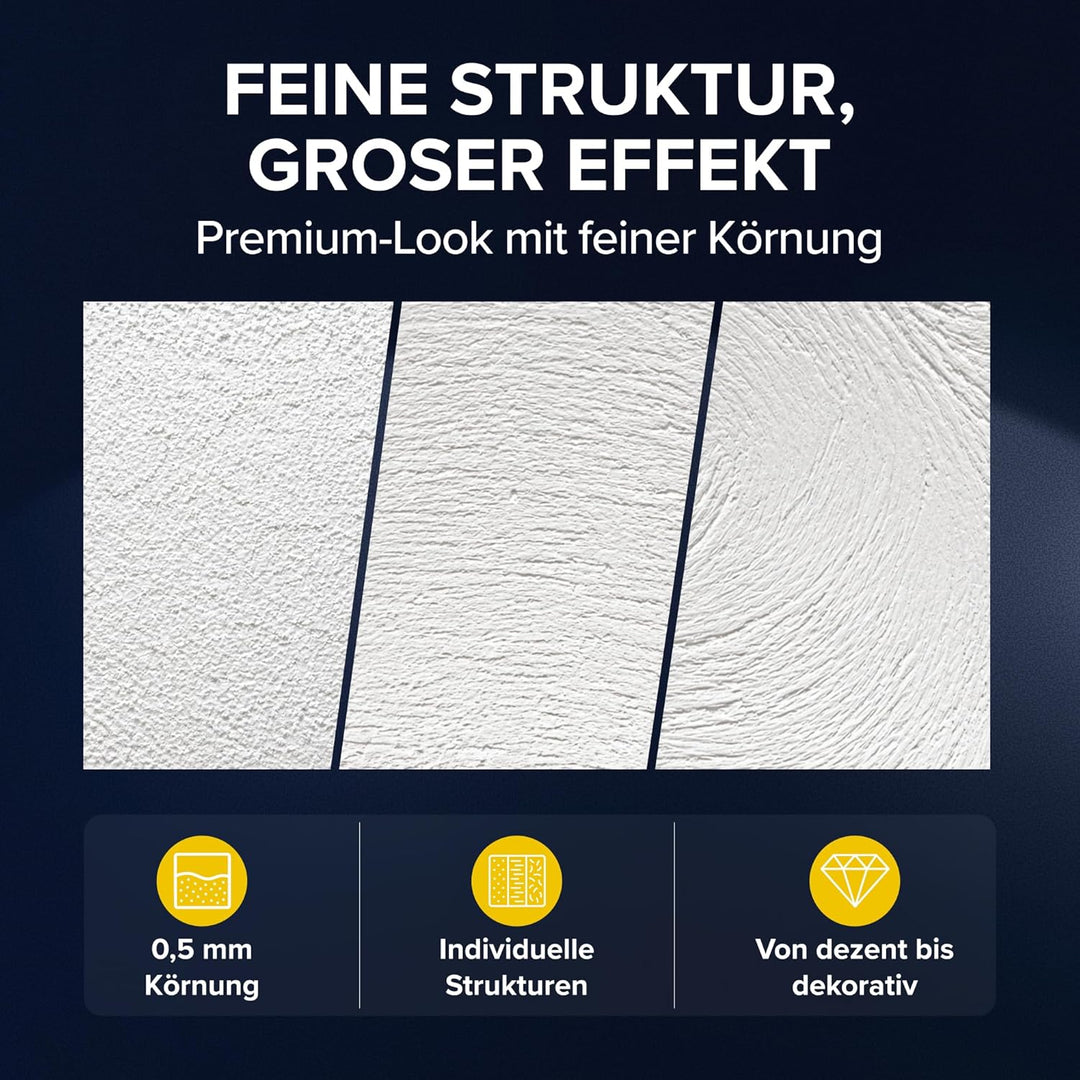 PLID® Rollputz innen & aussen fein Weiss matt [20kg] - atmungsaktiv hohe Deckkraft verarbeitungsfert