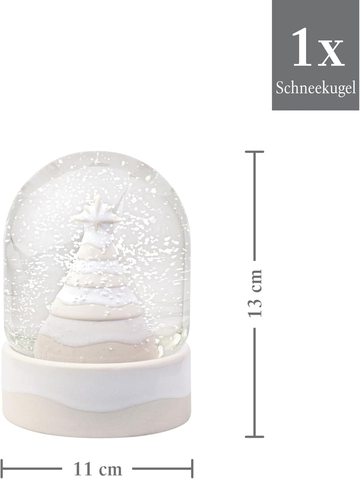 like. by Villeroy & Boch – Winter Glow Schneekugel, Weihnachtsdeko aus Premium Porzellan