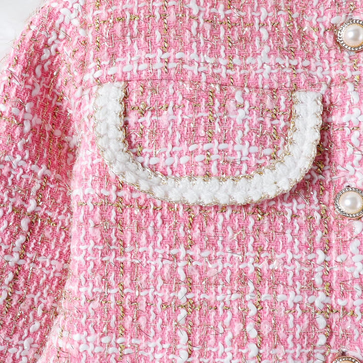 Kleinkind Baby Mädchen Herbstkleidung Plaid Tweed Muster Tops Plaid Rock Baskenmütze Baby Outfits Se