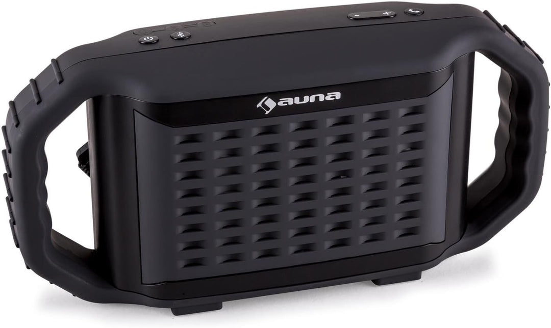 auna Poolboy - Pool-Lautsprecher, Stereo Bluetooth Lautsprecher, Box zum Baden im Swimmingpool, Frei