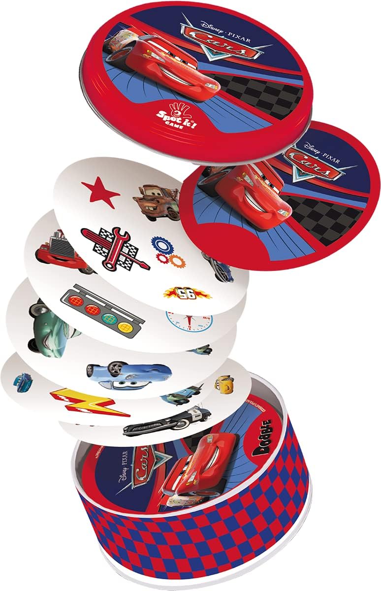 Asmodee ASM0004 - Dobble Cars, Kartenspiel, Mehrfarbig