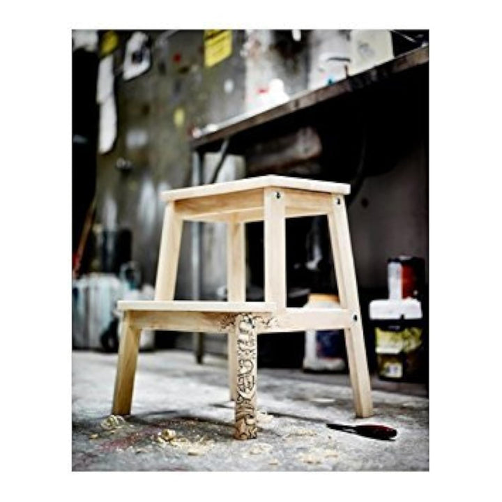 Ikea BEKVAM Allzwecktreppe aus Holz, Beige