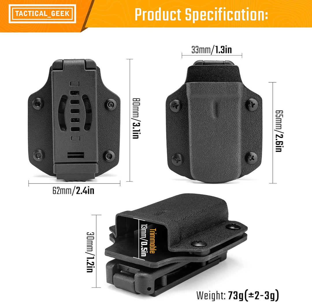 TACTICAL GEEK TGCode G9 Multi-Tool-Hülle für LEATHERMAN REBAR, Holster aus Kydex Material, Einstellb