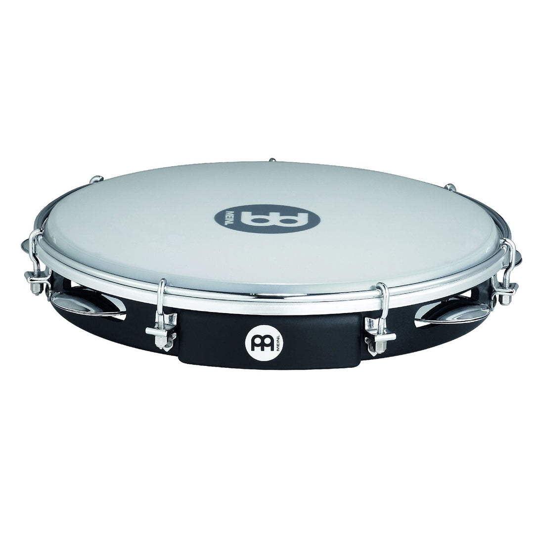 Meinl Percussion PA10ABS-BK ABS Pandeiro mit Kunststofffell, 25,40 cm (10 Zoll) Durchmesser, schwarz