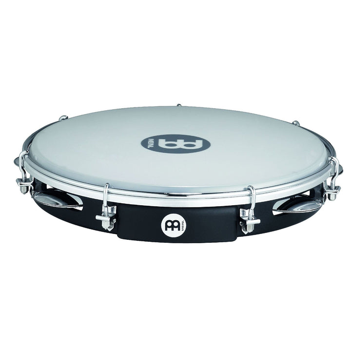 Meinl Percussion PA10ABS-BK ABS Pandeiro mit Kunststofffell, 25,40 cm (10 Zoll) Durchmesser, schwarz