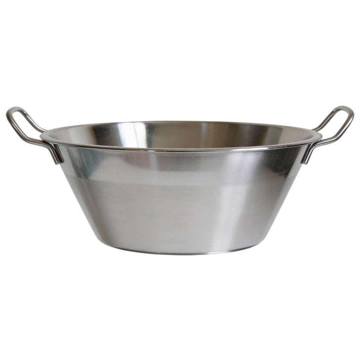 Baumalu - 38 cm Marmeladentopf aus Edelstahl, 9L Fassungsvermögen, Metallgriffe, für alle Herdarten