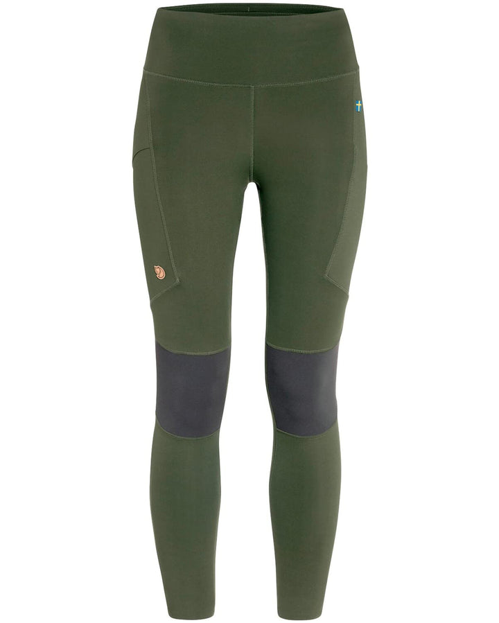 Fjallraven Damen Leggings Abisko Trekking Tights Pro, Deep Forest-iron Grey