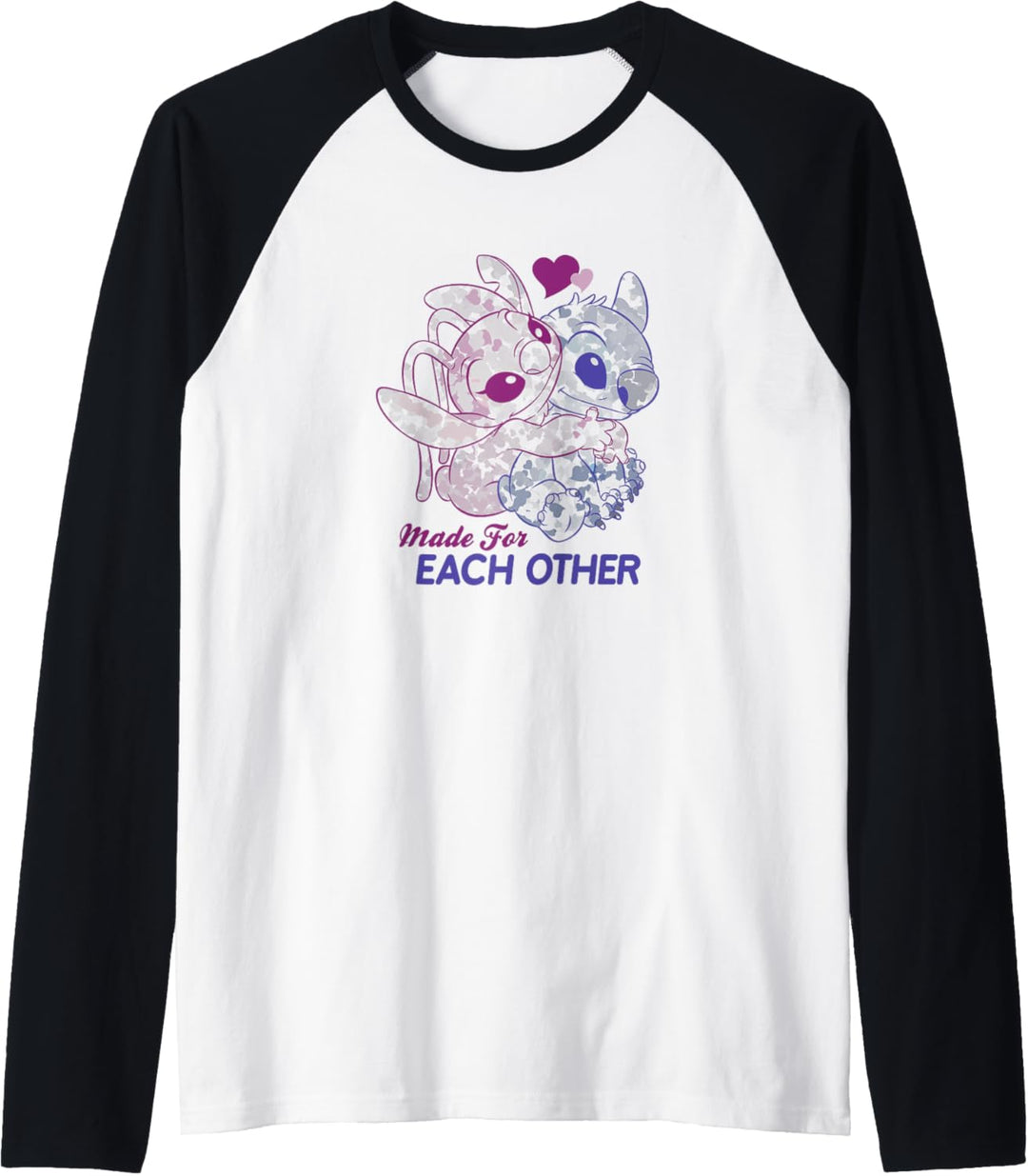 Disney Lilo & Stitch Valentinstag Made For Each Other Raglan