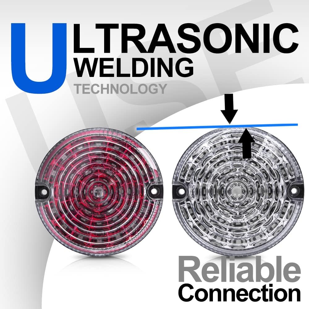 NSLUMO 2 Stueck LED Rückseite Nebelscheinwerfer Rückfahrleuchte Rot Für 01-16 L`and R`over Defender