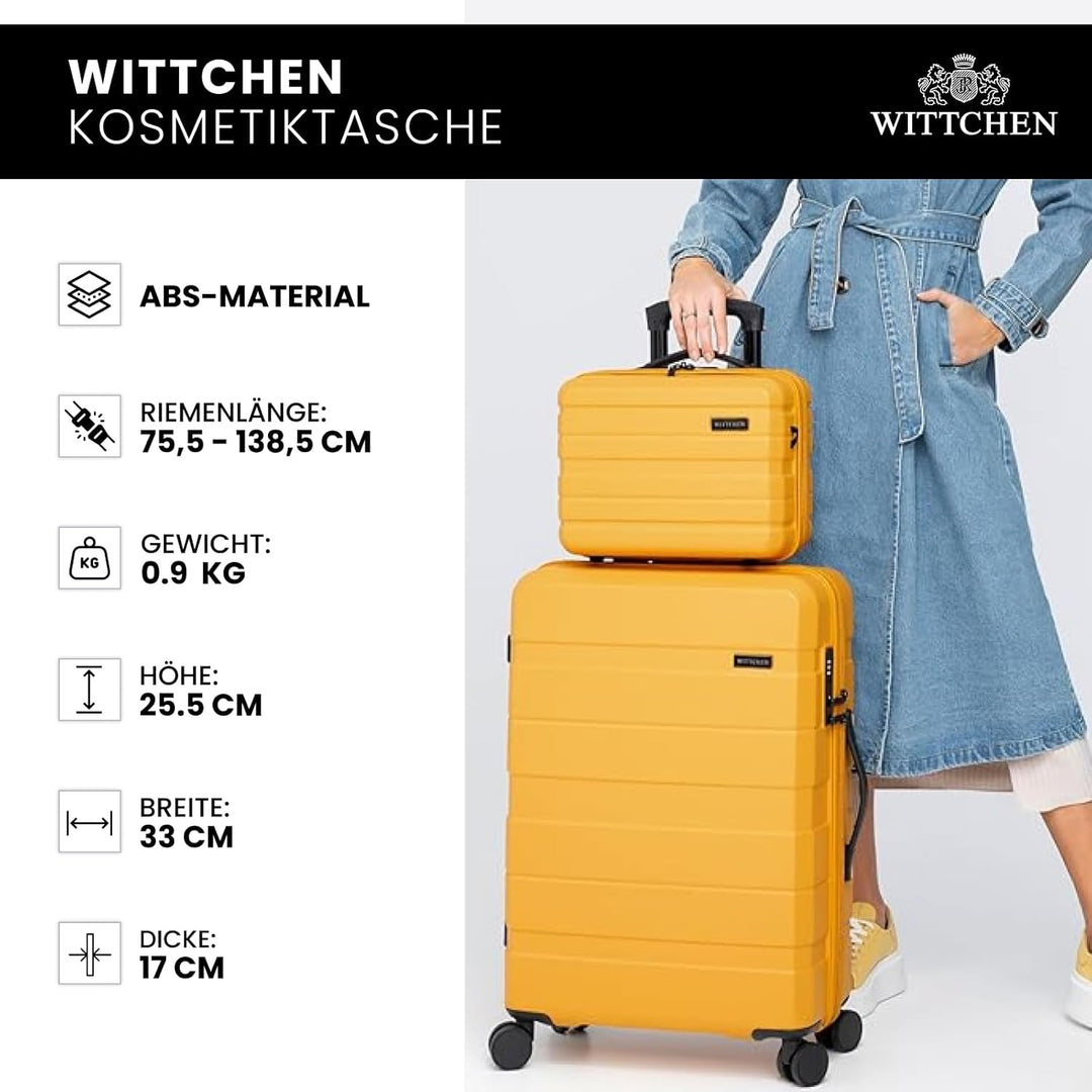 WITTCHEN COMODO Line Koffer Handgepäck Gepäck-Set aus ABS Teleskopgriff TSA Schloss 4 Doppelräder Ge